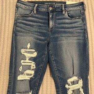 American Eagle jeggings, distressed, size 16, ne(x)t level stretch, NWT